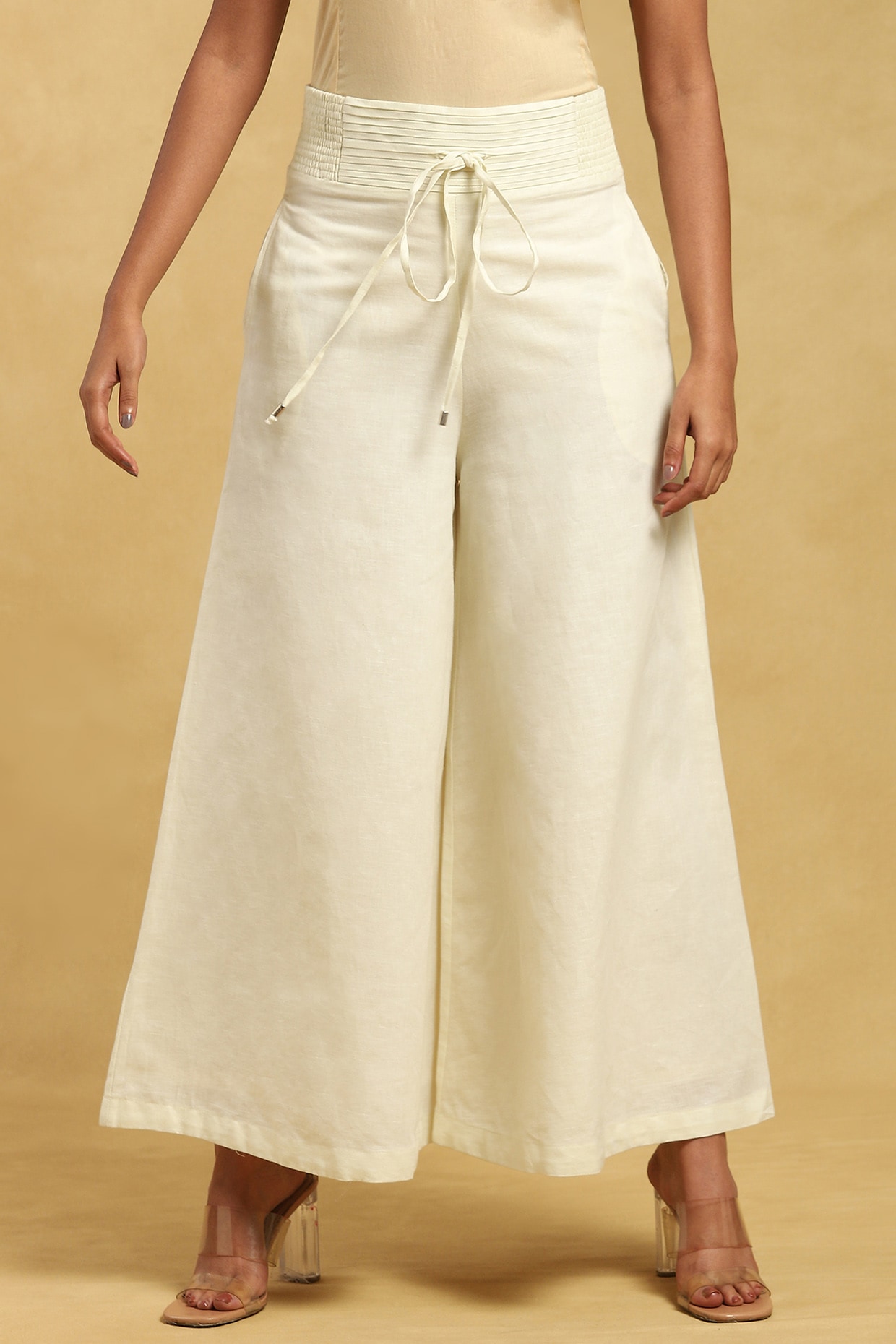 Buy Palazzo Pants with Printed Border Online at Best Prices in India -  JioMart.