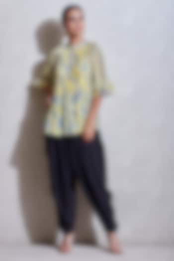 Grey Voile Dhoti Pants by Ritu Kumar at Pernia's Pop Up Shop