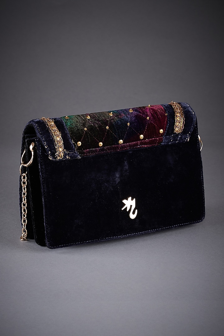 Burgundy Printed Sling Bag by Ri Ritu Kumar at Pernia's Pop Up Shop