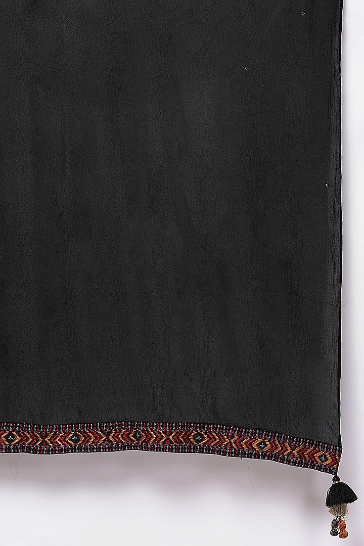 Black Viscose Kurta Set by Ritu Kumar at Pernia's Pop Up Shop