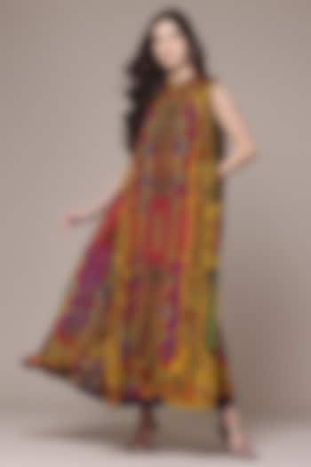 Multi-Colored Viscose A-Line Maxi Summer Dress by Ritu Kumar at Pernia's Pop Up Shop