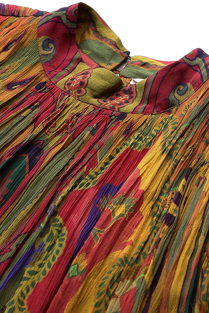Multi-Colored Viscose A-Line Maxi Summer Dress by Ritu Kumar at Pernia's Pop Up Shop