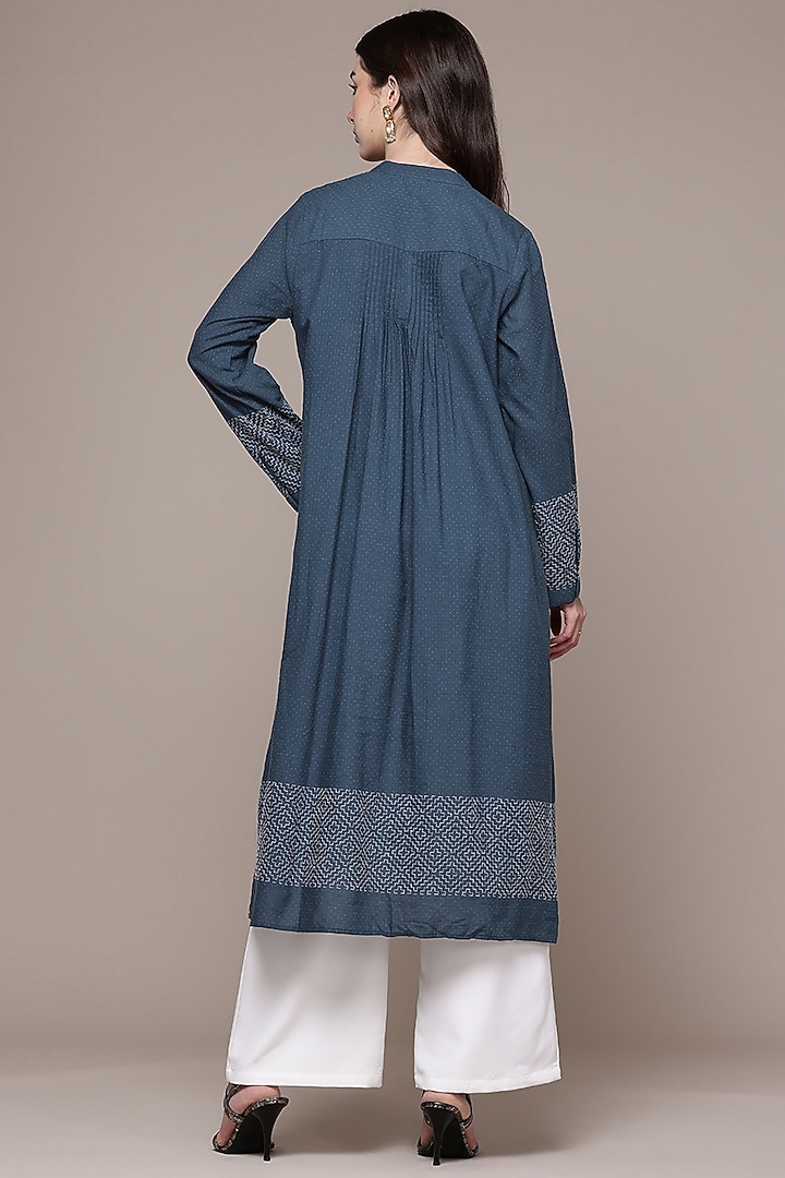 Blue Cotton Kurta by Ritu Kumar at Pernia's Pop Up Shop