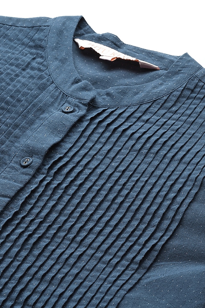 Blue Cotton Kurta by Ritu Kumar at Pernia's Pop Up Shop