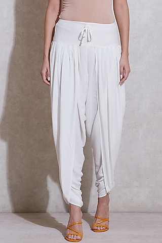 Ivory Dhoti Pants by Ritu Kumar