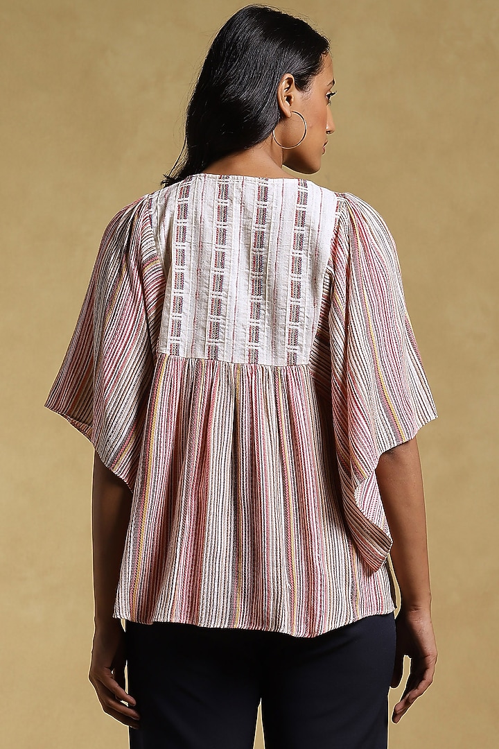 Multi-Coloured Cotton Striped Tunic by Ritu Kumar at Pernia's Pop Up Shop