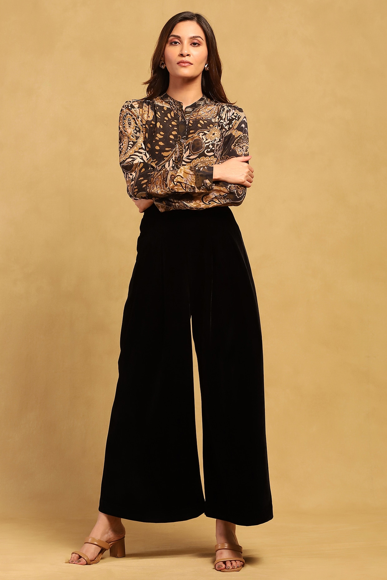 Buy Velvet Baggy Pants for Women Online from India's Luxury