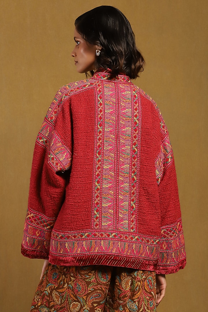 Pink Cotton Jacket by Ritu Kumar at Pernia's Pop Up Shop