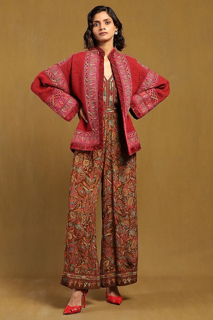 Pink Cotton Jacket by Ritu Kumar at Pernia's Pop Up Shop