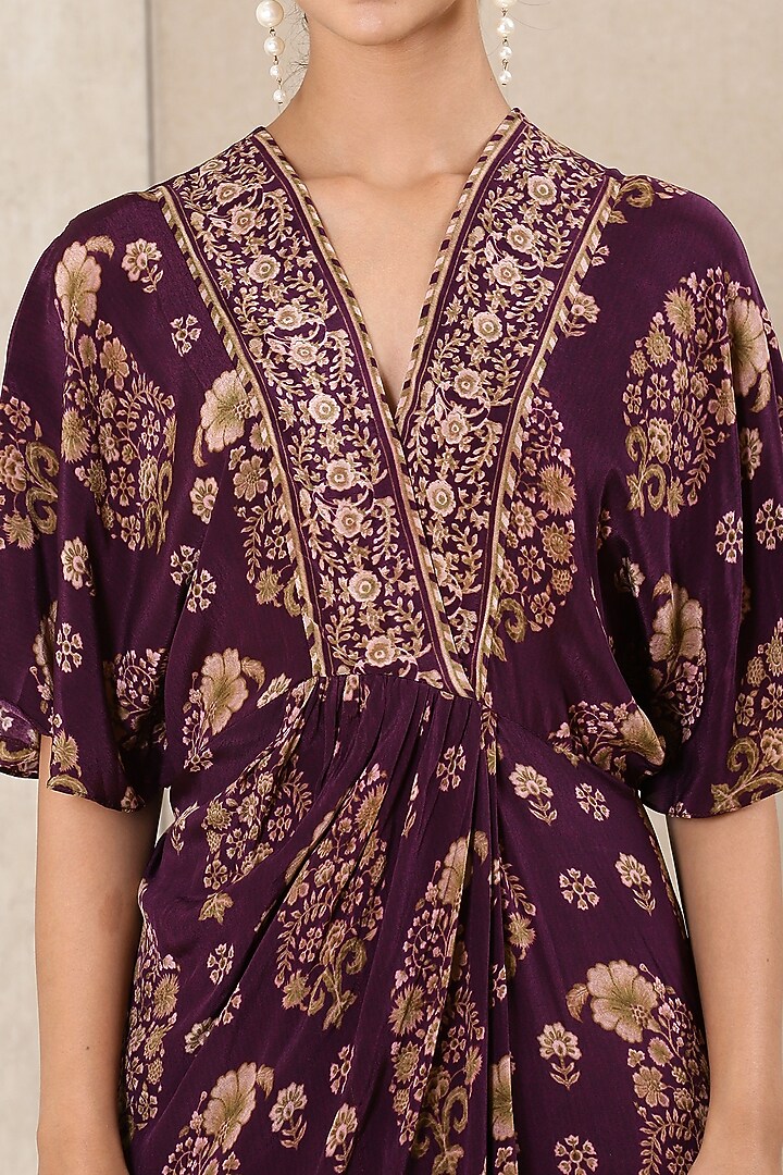 Violet Printed Kaftan Summer Dress by Ritu Kumar at Pernia's Pop Up Shop
