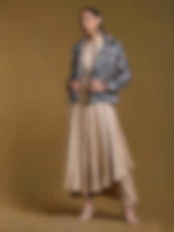 Green Lurex Jacket by Ritu Kumar at Pernia's Pop Up Shop