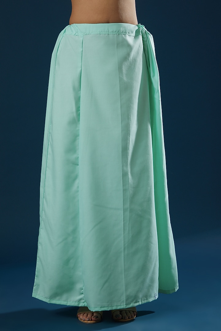 Light Mint Green Embroidered Party Wear Saree Set by Ritu Pande at Pernia's Pop Up Shop