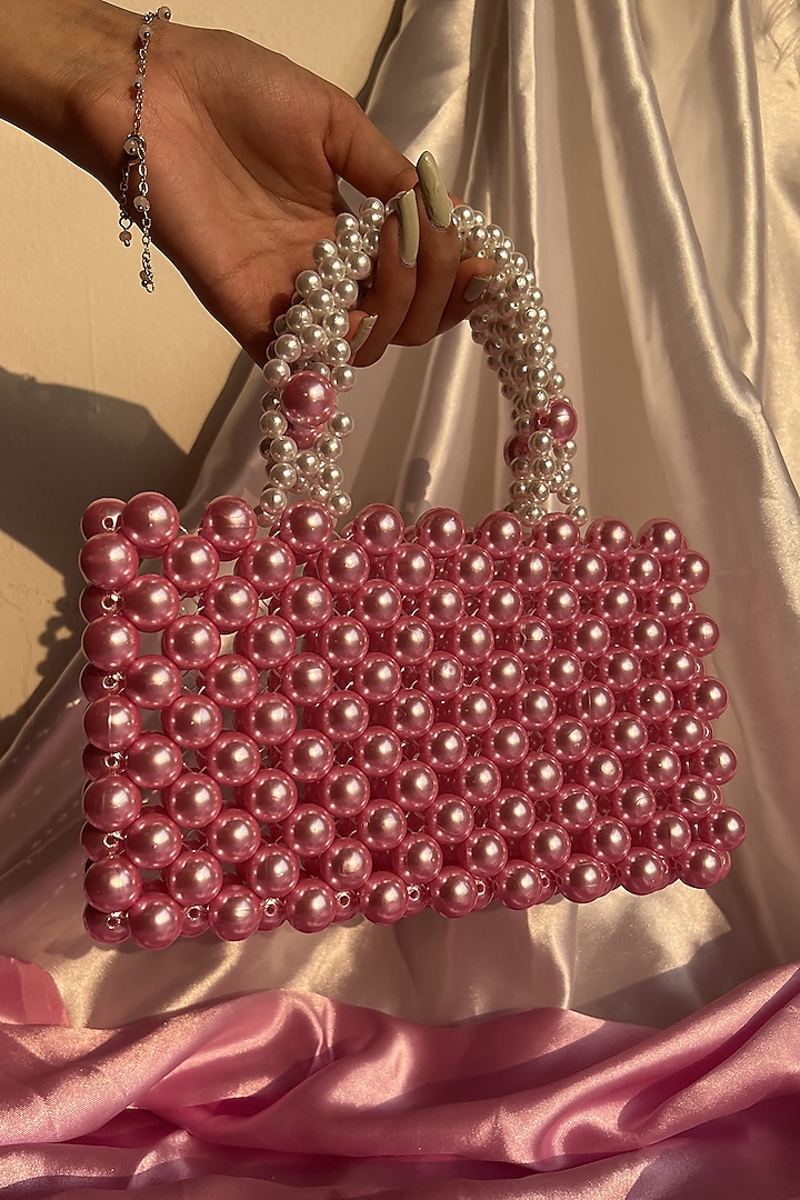 Multi-Colored Faux Pearl Handbag by Rubilon