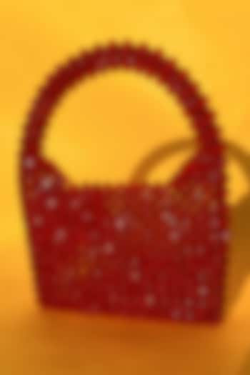 Red Acrylic Crystal Handbag by Rubilon