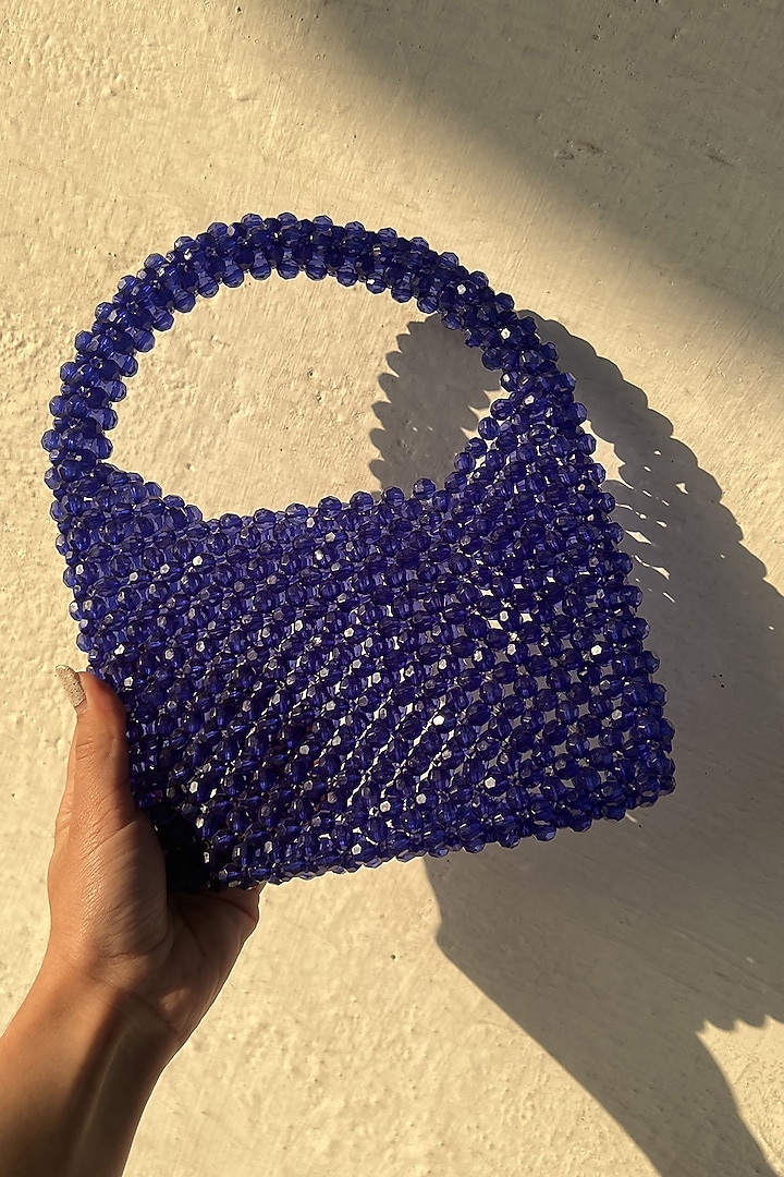 Blue Acrylic Crystal Handbag by Rubilon at Pernia's Pop Up Shop