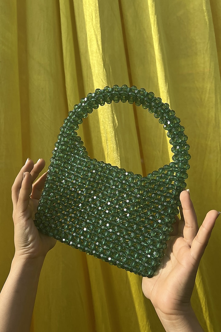 Green Acrylic Crystal Handbag by Rubilon at Pernia's Pop Up Shop