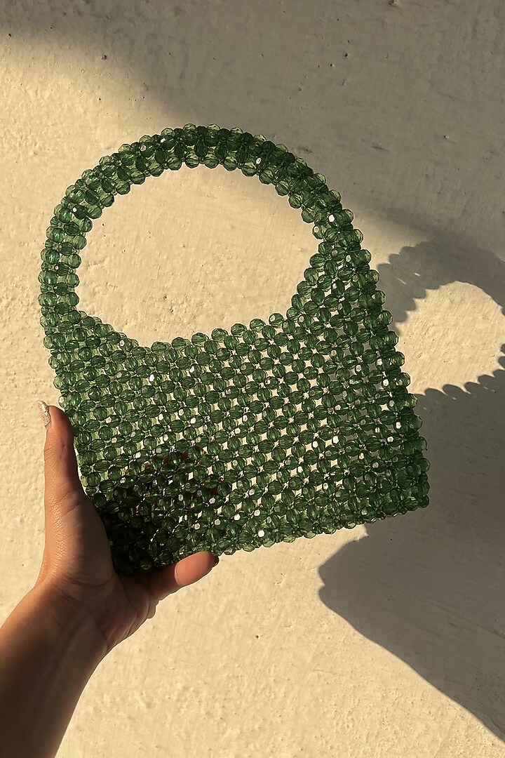 Green Acrylic Crystal Handbag by Rubilon at Pernia's Pop Up Shop