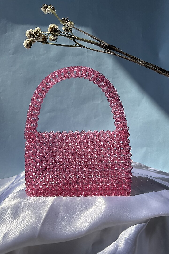 Pink Acrylic Crystal Handbag by Rubilon