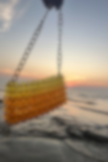 Orange Acrylic Crystal Handbag by Rubilon