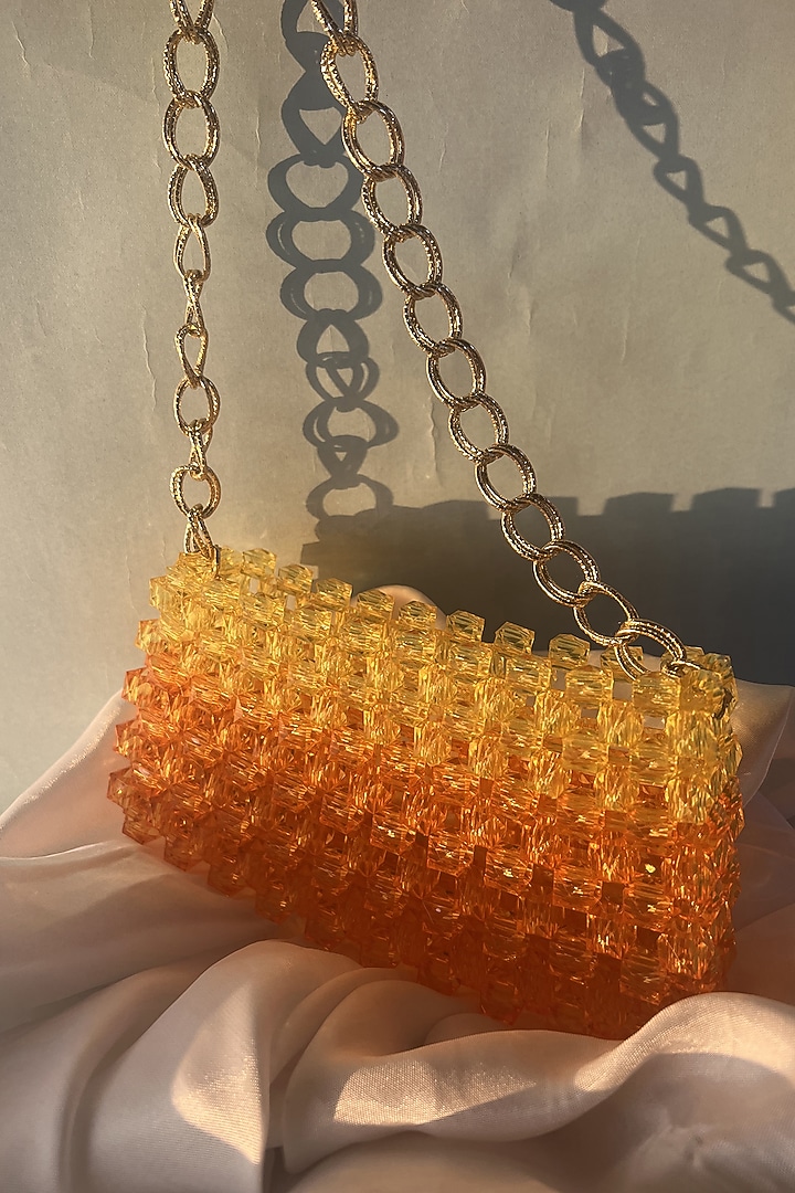 Orange Acrylic Crystal Handbag by Rubilon at Pernia's Pop Up Shop
