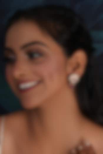 Gold Finish Kundan Polki Dangler Earrings by Ruby Raang at Pernia's Pop Up Shop