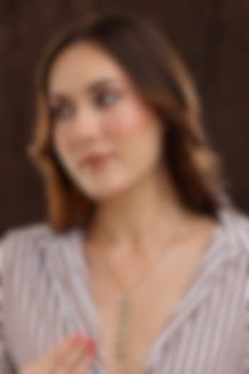 Gold Finish Green Meenakari Kundan Polki Necklace by Ruby Raang at Pernia's Pop Up Shop