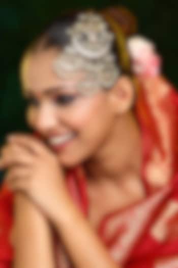 Gold Finish Kundan Polki & Pearl Pasa by Ruby Raang at Pernia's Pop Up Shop