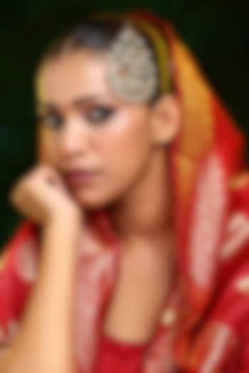 Gold Finish Kundan Polki & Pearl Pasa by Ruby Raang at Pernia's Pop Up Shop