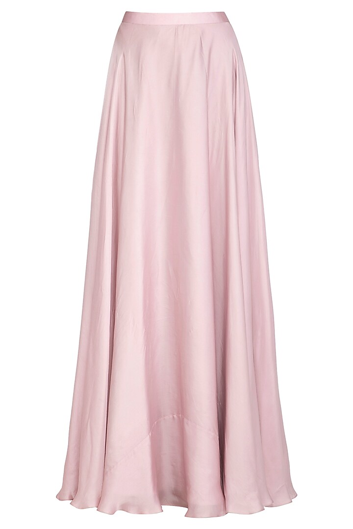 Lilac Embroidered Draped Kurta With Skirt by Ruceru Couture at Pernia's Pop Up Shop