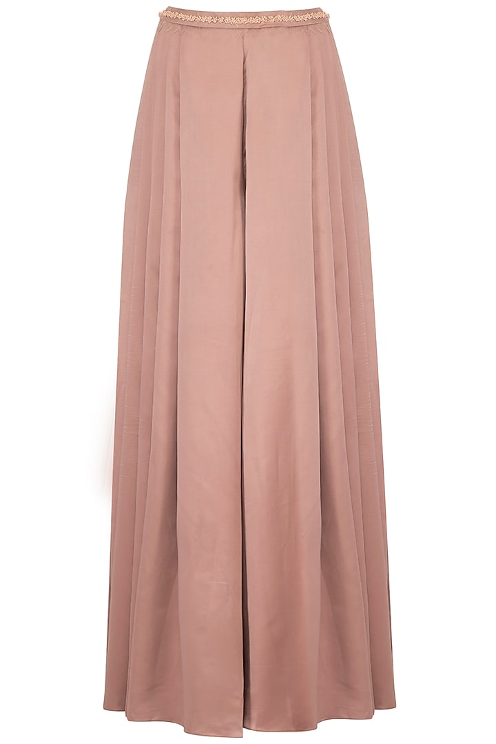 Nude Embroidered Wedding Sharara Set by Ruceru Couture at Pernia's Pop Up Shop