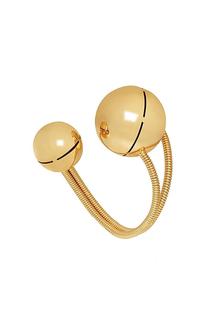 Gold Finish Handcuff by Ruhheite at Pernia's Pop Up Shop