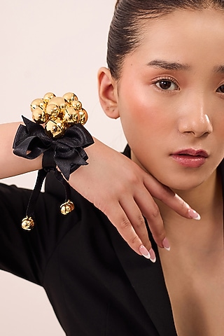 Gold Finish Phoenix Bracelet by Ruhheite
