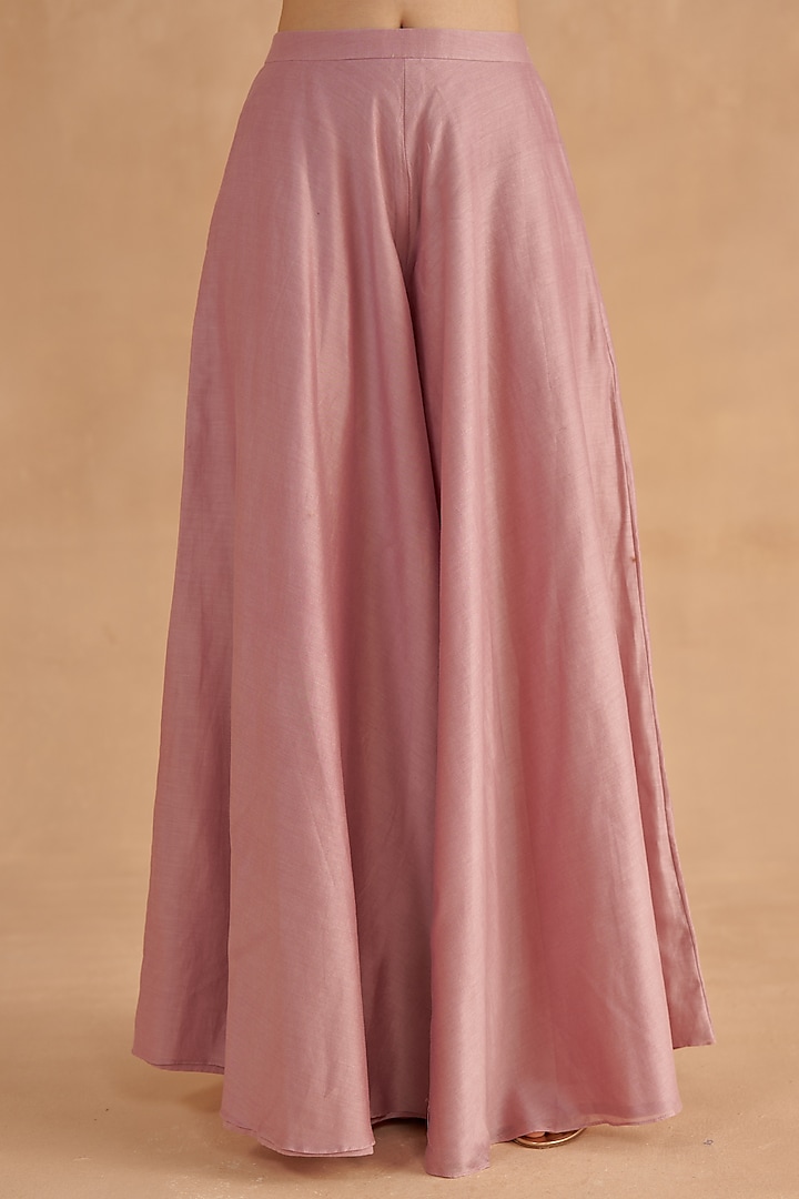 Lilac Chanderi Silk Sharara Set by Ruchi Marodia at Pernia's Pop Up Shop
