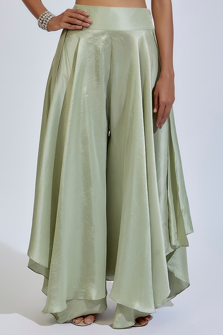 Vivo Malindi Open Kaftan (JK)  - Mint Green / White Abstract Print