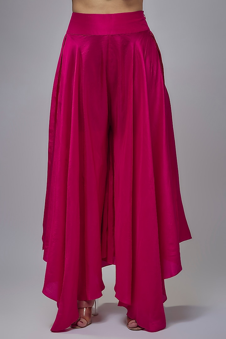 Pink Pure Silk Hand Embroidered Kurta Set by Mrunalini Rao at Pernia's Pop Up Shop