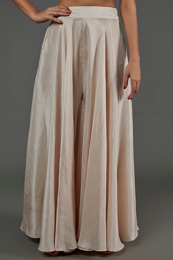 Ivory Hand Embroidered Jacket Set by Mrunalini Rao at Pernia's Pop Up Shop