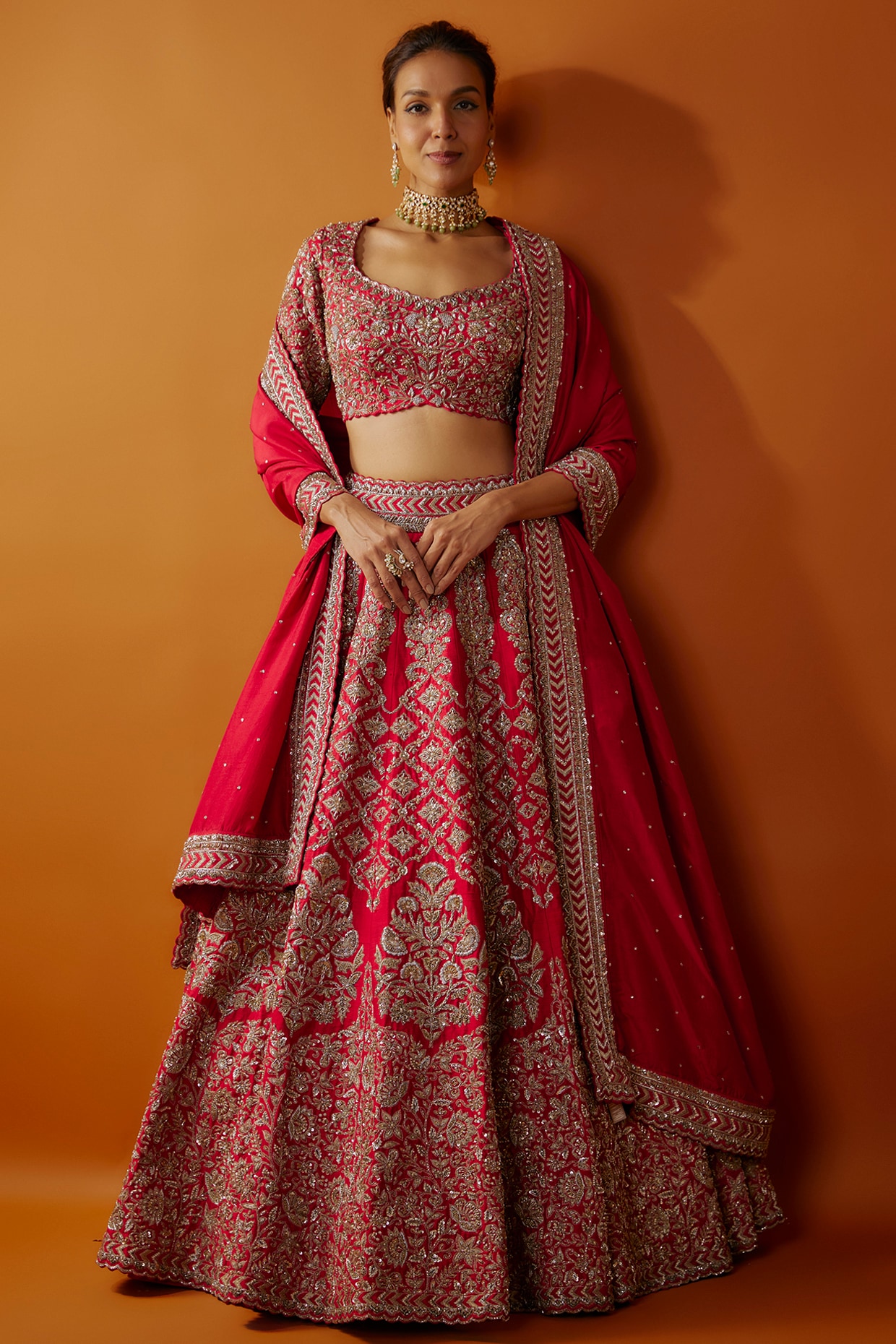 Buy Beautiful Lehenga Fabric Taffeta Satin Two Tone Lehenga Work  Embroidered Lehenga Choli Party Wear Wedding Bridal Lengha Choli Set for  Women Online in India - Etsy