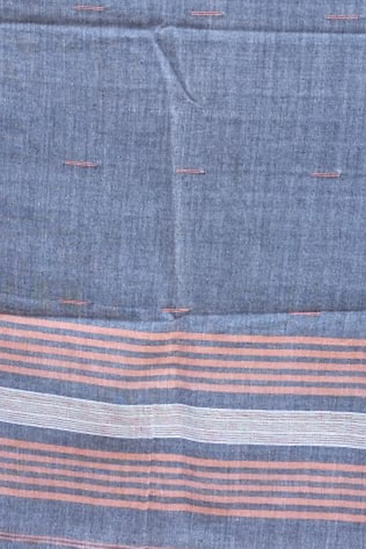 Blue Handwoven Stole by Rupali Kalita at Pernia's Pop Up Shop