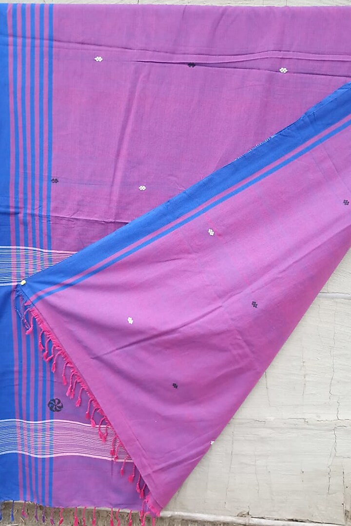 Purple Handwoven Saree by Rupali Kalita at Pernia's Pop Up Shop