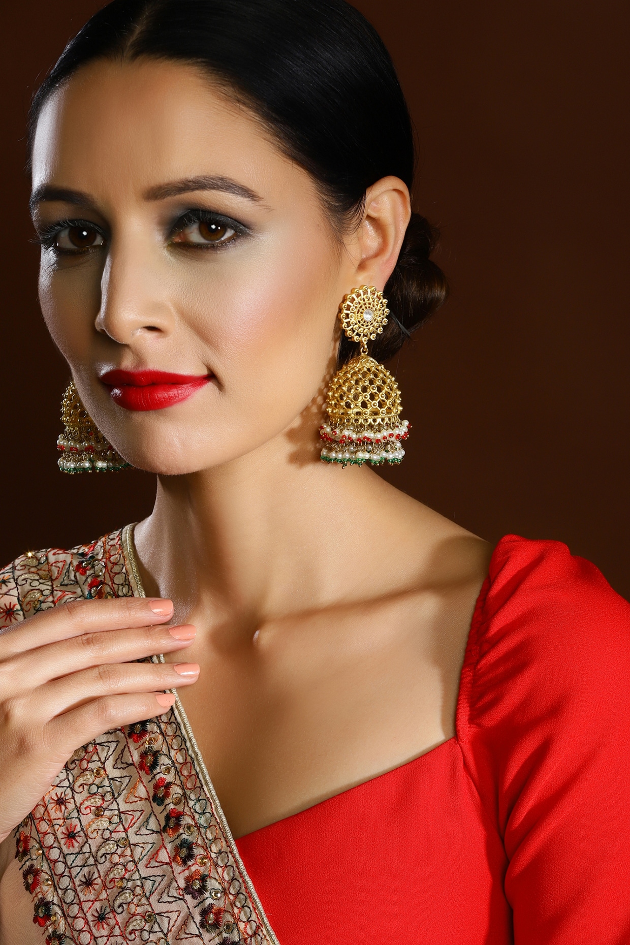 Buy Chandbali Motif Earrings Online Cheap, Jhumka Earrings Online Shopping,  Earrings - Shop From The Latest Collection Of Earrings For Women & Girls  Online. Buy Studs, Ear Cuff, Drop & More Earrings