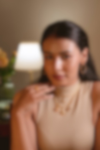 Gold Plated Rose Quartz Pendant Necklace In Sterling Silver by RUUH STUDIOS at Pernia's Pop Up Shop