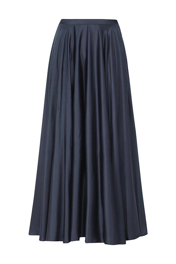 Navy blue crop top with skirt available only at Pernia's Pop Up Shop.