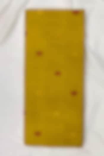Yellow Striped Handwoven Saree by Ravindra