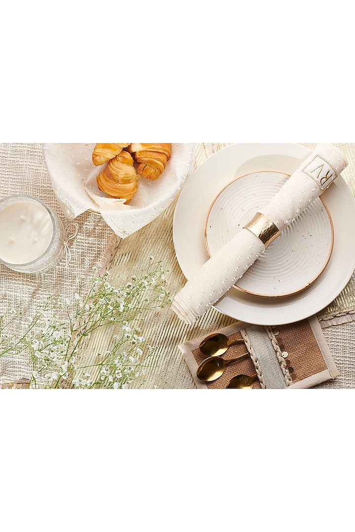 Ivory Breezy Morning Set (Set of 13) by Rishi & Vibhuti - Homeware at Pernia's Pop Up Shop