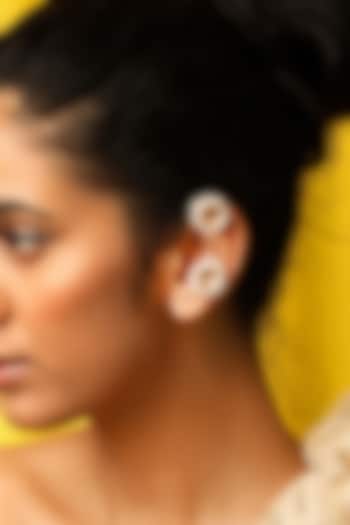 Gold Plated Pearl Ear Clips by Suhani Pittie at Pernia's Pop Up Shop