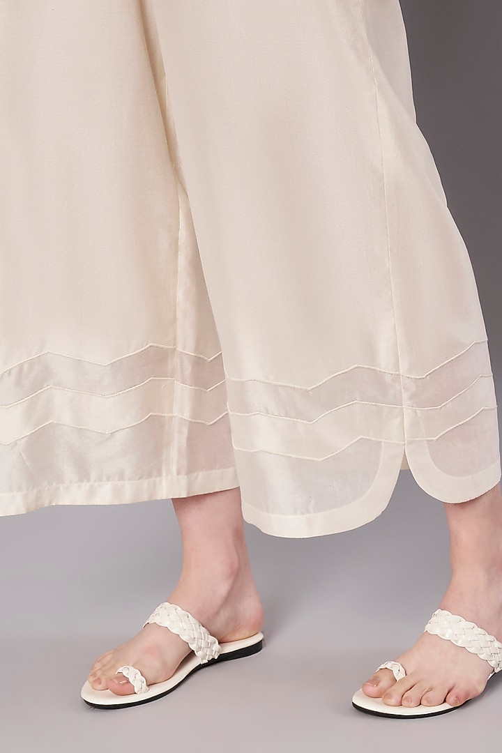Ivory Mul Chanderi & Chanderi Co-Ord Set by Saahiil Kapoor at Pernia's Pop Up Shop