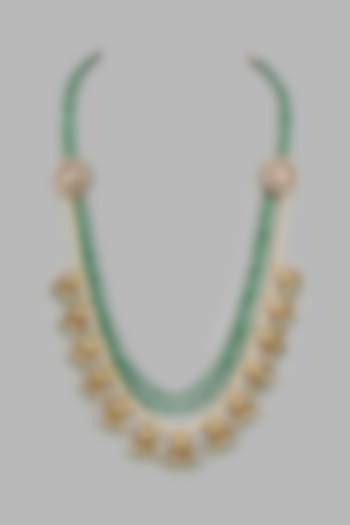 Green Kundan Polki Necklace by Suhana art & jewels at Pernia's Pop Up Shop