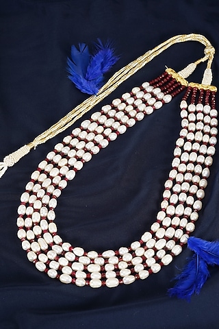 Pink Semi-Precious Beaded Mala by Suhana art & jewels
