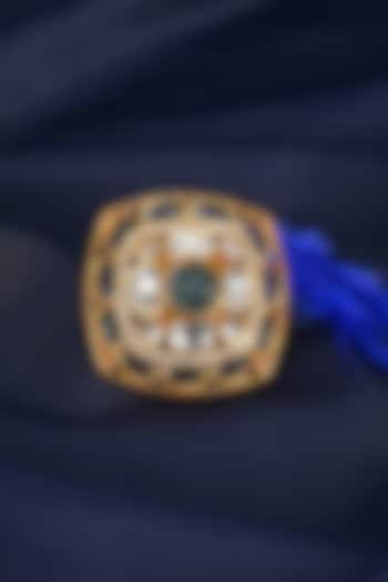 Gold Polki & Semi-Precious Stone Ring by Suhana art & jewels at Pernia's Pop Up Shop