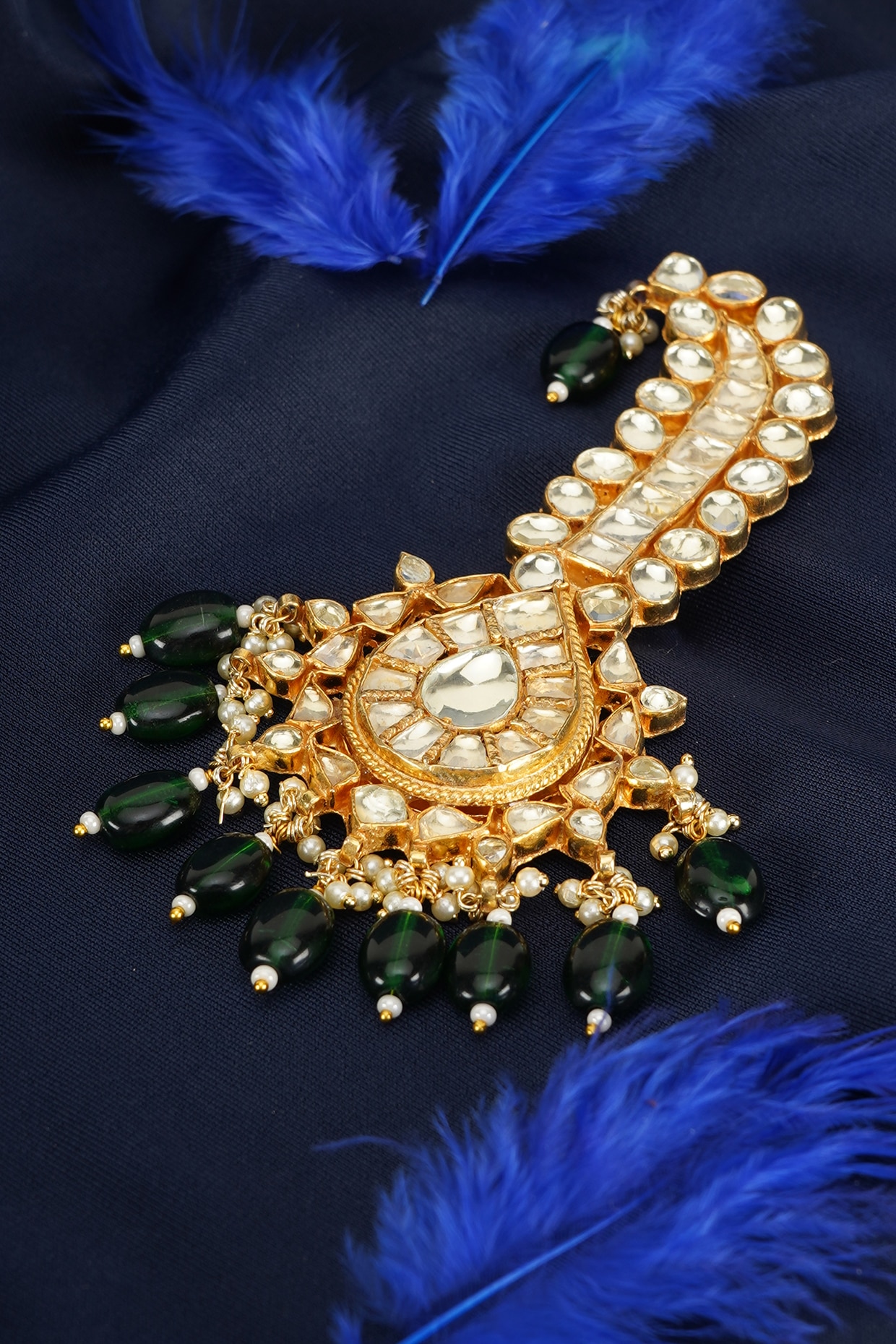 Buy Indian Bollywood Pearl Kundan Blouse Accessory Backside Saree Blouse  Pin Brooch Costume Wedding & Party Wear Jewelry for Women / Girls Online in  India - Etsy